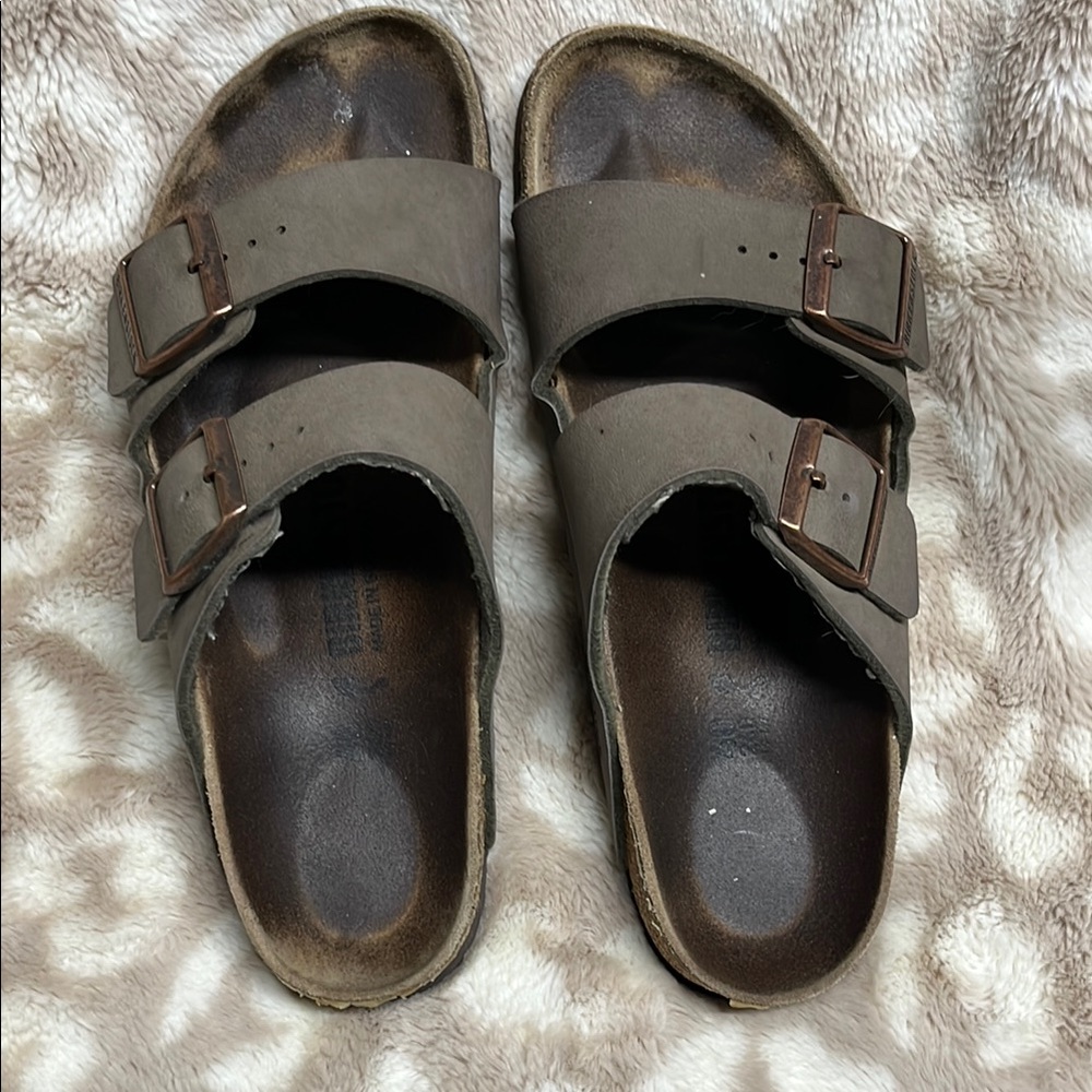 Birkenstock Brown Sandals with Adjustable Straps Womens UK40